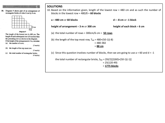 Form 5 Add Maths – Paper 2 Exercise on Progression 