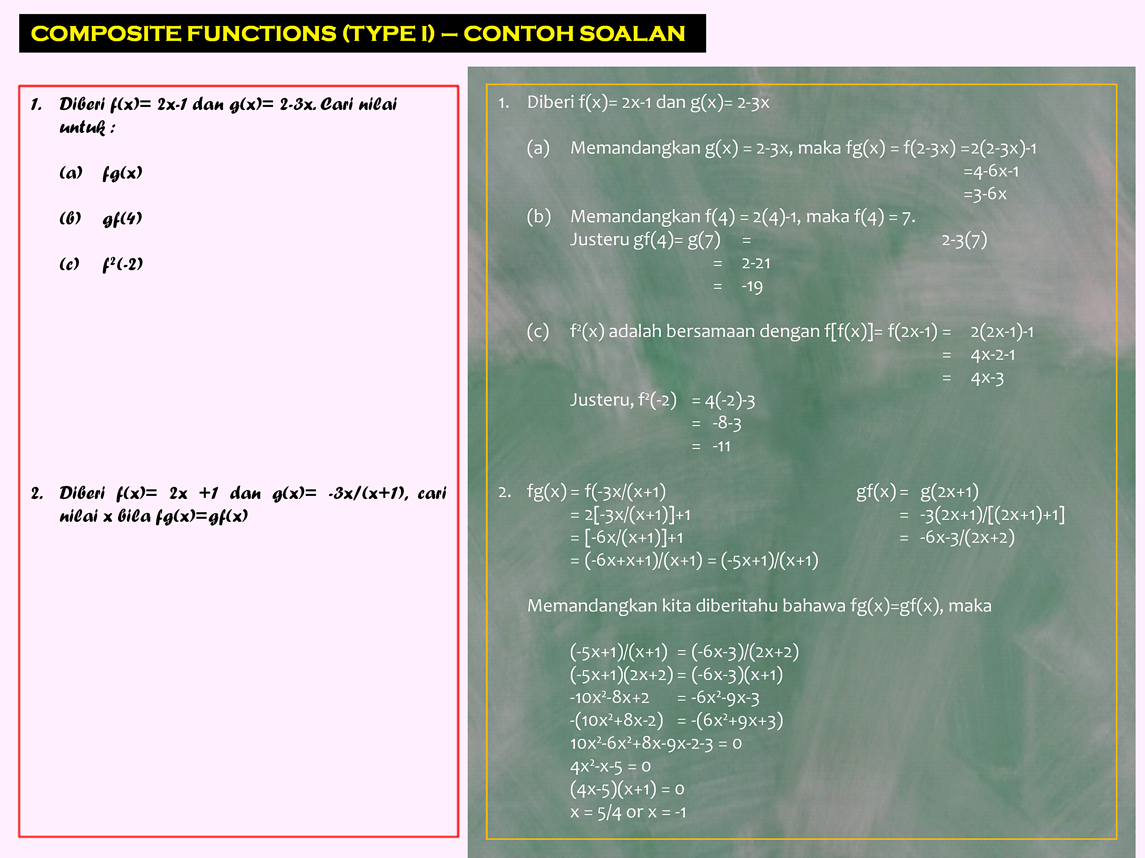 Contoh Soalan Add Math Function - Her Contoh